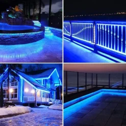 16-100FT Smart RGB IC LED Light Strip - 24V Waterproof Multi Color-Chasing Lights with APP & Music Sync Addressable for Bedroom & Outdoor Use 1 Roll