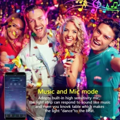 10ft/20ft Waterproof Neon Light Strip, Addressable RGB Rainbow Pixel Light with 2.4G APP Control Bar Synchronize Music Control to DIY LED Neon Sign Art Wall Decoration Lighting Including Power WS2811