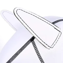 Full Face Mask Dog Puppy Hood White Helmet Removable Mouth Cosplay Costume Party Props (white)