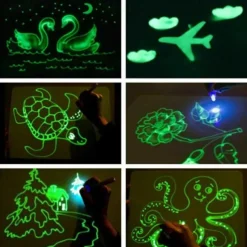 Fun Drawing Pad Board Glow in Dark with Light for Kids Painting Board Educational Toy and Developing Drawing or Writing Skills