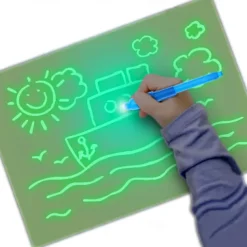 Fun Drawing Pad Board Glow in Dark with Light for Kids Painting Board Educational Toy and Developing Drawing or Writing Skills