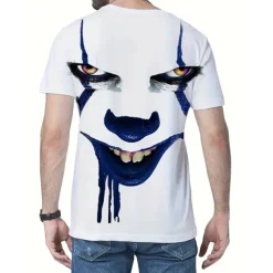 Funny Art the Clown T-shirt Print Funny Street Style For Men's Adults' 3D Print