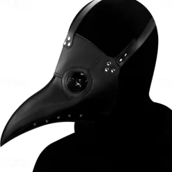 Funny Medieval Steampunk Plague Doctor Bird Mask Latex Punk Cosplay Masks Beak Adult Festival Event Cosplay Props White Black for Halloween