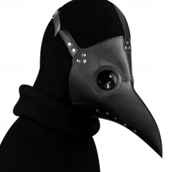 Funny Medieval Steampunk Plague Doctor Bird Mask Latex Punk Cosplay Masks Beak Adult Festival Event Cosplay Props White Black for Halloween