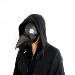 Funny Medieval Steampunk Plague Doctor Bird Mask Latex Punk Cosplay Masks Beak Adult Festival Event Cosplay Props White Black for Halloween