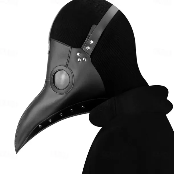 Funny Medieval Steampunk Plague Doctor Bird Mask Latex Punk Cosplay Masks Beak Adult Festival Event Cosplay Props White Black for Halloween