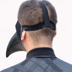 Funny Medieval Steampunk Plague Doctor Bird Mask Latex Punk Cosplay Masks Beak Adult Festival Event Cosplay Props White Black for Halloween