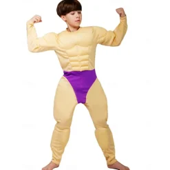 Funny Muscular Man Halloween Cosplay Costume Funny Costumes Carnival Costume Cosplay Kid's Adults' Men's Women's Boys' Carnival Masquerade Mardi Gras Performance Party Halloween Easy Halloween