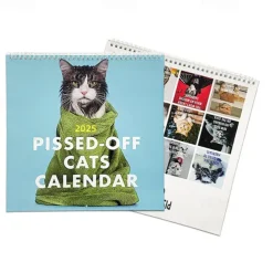 Funny Pissed Off Cat Calendar 2025 Wall Calendar Planner Monthly Planner Calendar Cats Funny Sayings Family Organizer Wall Calendars Planner Calendar Gift