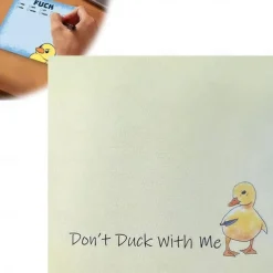 Funny Sassy Duck Sticky Notes, Funny Sticky Notes, Funny Work Stickers for Adults, Funny Stationery Note Pads, for Coworkers Friends, Office Supplies