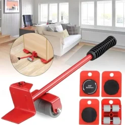 Furniture Lift Mover Tool Set - Furniture Movers with Wheels Heavy Furniture Moving Sliders Appliance Rollers Heavy Duty Furniture Lifter and Sliders Kit - Furniture Movers Sliders Appliance Movers