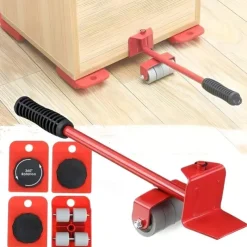 Furniture Lift Mover Tool Set - Furniture Movers with Wheels Heavy Furniture Moving Sliders Appliance Rollers Heavy Duty Furniture Lifter and Sliders Kit - Furniture Movers Sliders Appliance Movers