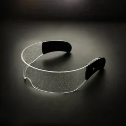 Future Technology Glasses (6.69"×5.91"), LED Light-emitting Glasses, Bar Bungee Boosters, Two-color Full Sky Star Light-emitting Goggles