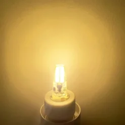 G4 Bi-Pin Base LED Light Bulbs 5W T3 JC Halogen Lamp Equivalent 30W AC/DC 12V 24V Dimmable LED Lights White Warm White for Chandelier Under Cabinet Lighting 10Pcs