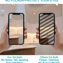 G4 Bi-Pin Base LED Light Bulbs 5W T3 JC Halogen Lamp Equivalent 30W AC/DC 12V 24V Dimmable LED Lights White Warm White for Chandelier Under Cabinet Lighting 10Pcs