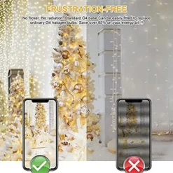 G4 Bi-pin LED Light Bulbs 3W Equivalent to 30 Watt Light Bulb AC DC 12V-24V 3000K Warm White/6000K White or Under Cabinet Light Ceiling Lights RV Boats Outdoor Landscape Lighting