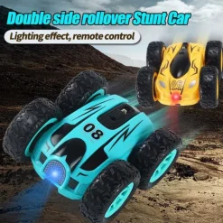 2.4g Double-Sided Tumbling Stunt Car High-Speed 360 Rotating Remote Control Car Children's Boys Electric Toy