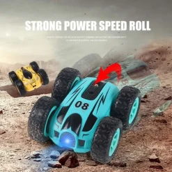 2.4g Double-Sided Tumbling Stunt Car High-Speed 360 Rotating Remote Control Car Children's Boys Electric Toy