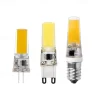 G4 G9 E14 LED Light Bulbs 3000K Warm White/6000K White Lighting Dimmable 3W Equivalent to 30W 220V COB Silicone Light for Under Cabinet Light Chandeliers RV Landscape Lighting 10Pcs