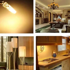 G4 G9 E14 LED Light Bulbs 3000K Warm White/6000K White Lighting Dimmable 3W Equivalent to 30W 220V COB Silicone Light for Under Cabinet Light Chandeliers RV Landscape Lighting 10Pcs