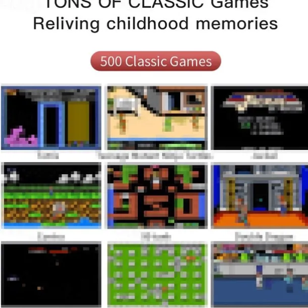 G5 Game Console 500-Games Classic Game Device Ergonomic 3.0'' Screen Handheld Gaming Player for Kids Gift Video Game Console, Christmas Birthday Gift