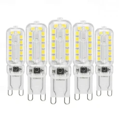 G9 LED Bi-pin Lights 6W 450-550lm 22 LED Beads SMD 2835 T Bulb Shape Dimmable Warm White Cold White 220-240V 110-130V RoHS for Chandeliers Accent Lights Under Cabinet Puck Light