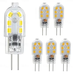 G4 LED Bulb 6 Pack 2.5W LED Bi-pin G4 Base 10-20W Halogen Bulb Replacement Warm White /Cold White AC220V