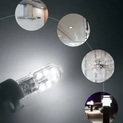 G4 LED Bulb AC/DC12V 220V G4 JC Bi Pin Base 20W Halogen Bulb Replacement Light Bulb for Under Cabinet Range Hood Stove Light Chandelier and Wall Sconces 5pcs