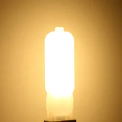 G9 LED Bulb 3000K Warm White/6000K White Light3/5W 30W/50W Halogen Equivalent G9 Bipin Base 360 Beam Corner Bulb for Home Lighting Clear Cover (5Pack)