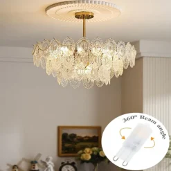 G9 LED Bulb 3000K Warm White/6000K White Light3/5W 30W/50W Halogen Equivalent G9 Bipin Base 360 Beam Corner Bulb for Home Lighting Clear Cover (5Pack)