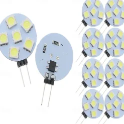 G4 LED Bulbs DC 12V Dimmable 1W/1.5W/2W/3W, 10W-30W Halogen Equivalent, 3000K Warm White/6000K Daylight, 180° Beam Angle (5 Pcs)
