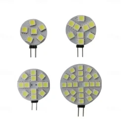 G4 LED Bulbs DC 12V Dimmable 1W/1.5W/2W/3W, 10W-30W Halogen Equivalent, 3000K Warm White/6000K Daylight, 180° Beam Angle (5 Pcs)
