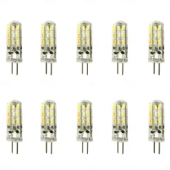 G4 LED Bulbs JC Bi-Pin Base Lights 1.5W DC 12V 10W T3 Halogen Bulb Replacement Landscape Bulbs