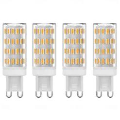 G9 LED Corn Bulbs Dimmable 5W 12V/24V AC/DC – 63LED 4014 for Chandelier, RV, Camper, Marine 4pcs