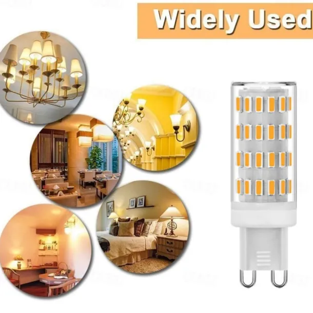 G9 LED Corn Bulbs Dimmable 5W 12V/24V AC/DC – 63LED 4014 for Chandelier, RV, Camper, Marine 4pcs