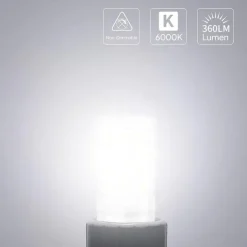 G9 LED Light Bulb 3W Equivalent to 30W Halogen Bulb 320Lumens No Flickering Not Dimmable Energy Saving G9 Small Bulb