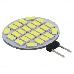 G4 LED Light Bulb 3W Landscape LED Bulb AC/DC 12V Halogen Bulb Equivalent 24 LEDs Daylight White 6000K JC T3 G4 LED Bulb 180° Beam Angle for Ceiling Recessed Puck