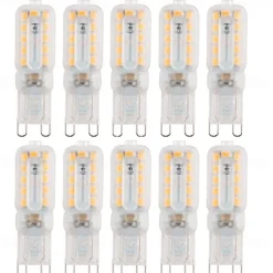 G9 LED Light Bulbs 3W 5W Equivalent to 30W 50W Halogen lamp 220V Dimmable Bulb for Indoor Chandeliers Ceiling Lights 10pcs