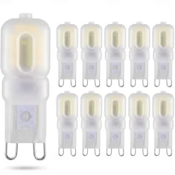G9 LED Light Bulbs 3W 5W Equivalent to 30W 50W Halogen lamp 220V Dimmable Bulb for Indoor Chandeliers Ceiling Lights 10pcs
