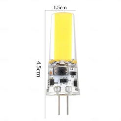 G4 T3 5W 500lm COB LED Bi-pin Light Bulb Dimmable for Cabinet Light Ceiling Lights RV Boats Outdoor Lighting 50W Halogen Equivalent Warm White Cold White AC/DC12V