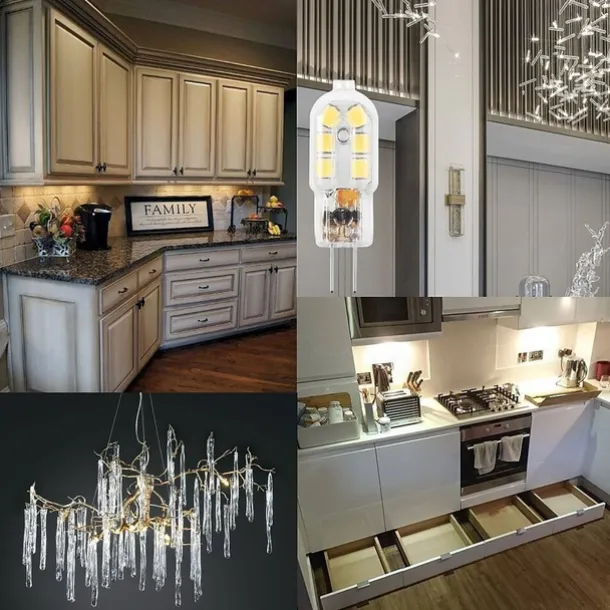 G4 2.5W LED Bulb 10 Pack LED Bi-pin G4 Base 20W Halogen Bulb Replacement Warm White /Cold White DC12V