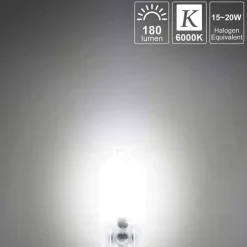 G4 2.5W LED Bulb 10 Pack LED Bi-pin G4 Base 20W Halogen Bulb Replacement Warm White /Cold White DC12V