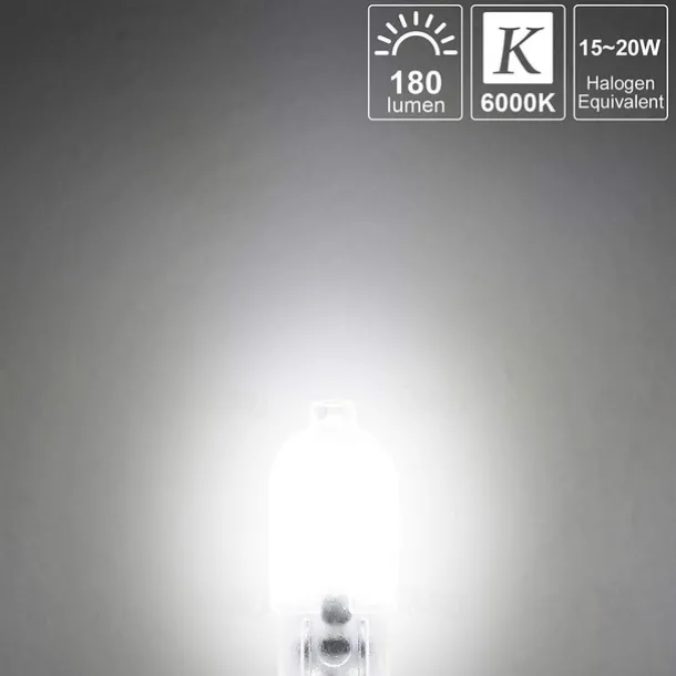 G4 2.5W LED Bulb 10 Pack LED Bi-pin G4 Base 20W Halogen Bulb Replacement Warm White /Cold White DC12V