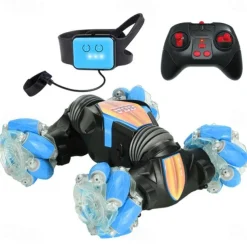 2.4G 4WD Gesture Sensing Car Remote Control Stunt Car 360 All-Round Drift Twisting Off-Road Dancing Vehicle Kids Toys W/ Lights