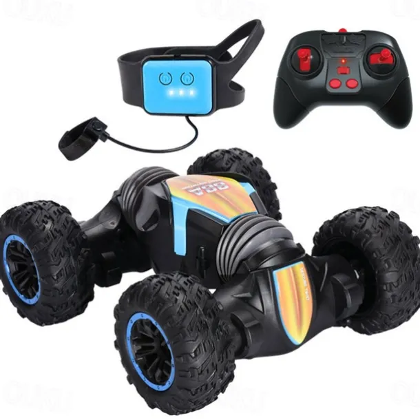 2.4G 4WD Gesture Sensing Car Remote Control Stunt Car 360 All-Round Drift Twisting Off-Road Dancing Vehicle Kids Toys W/ Lights