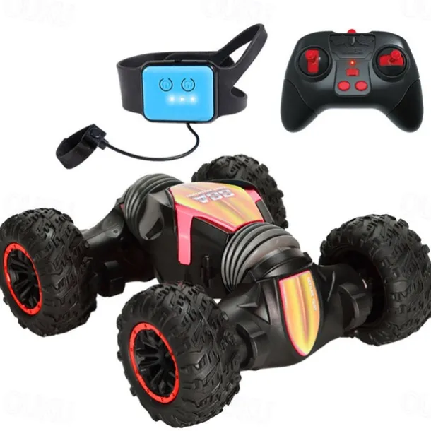 2.4G 4WD Gesture Sensing Car Remote Control Stunt Car 360 All-Round Drift Twisting Off-Road Dancing Vehicle Kids Toys W/ Lights