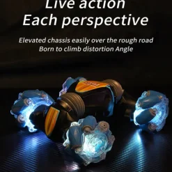 2.4G 4WD Gesture Sensing Car Remote Control Stunt Car 360 All-Round Drift Twisting Off-Road Dancing Vehicle Kids Toys W/ Lights