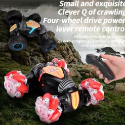 2.4G 4WD Gesture Sensing Car Remote Control Stunt Car 360 All-Round Drift Twisting Off-Road Dancing Vehicle Kids Toys W/ Lights