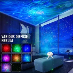 Galaxy Star Projector – Bluetooth Speaker & Night Light for Kids Baby Adults Bedroom Party Game Rooms Home Theatre 1pc