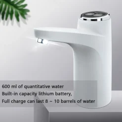 5-Gallon Water Dispenser - Automatic Electric Water Pump with USB Charging, Portable for Home, Office & Outdoor, Fits 2-5 Gallon Bottles